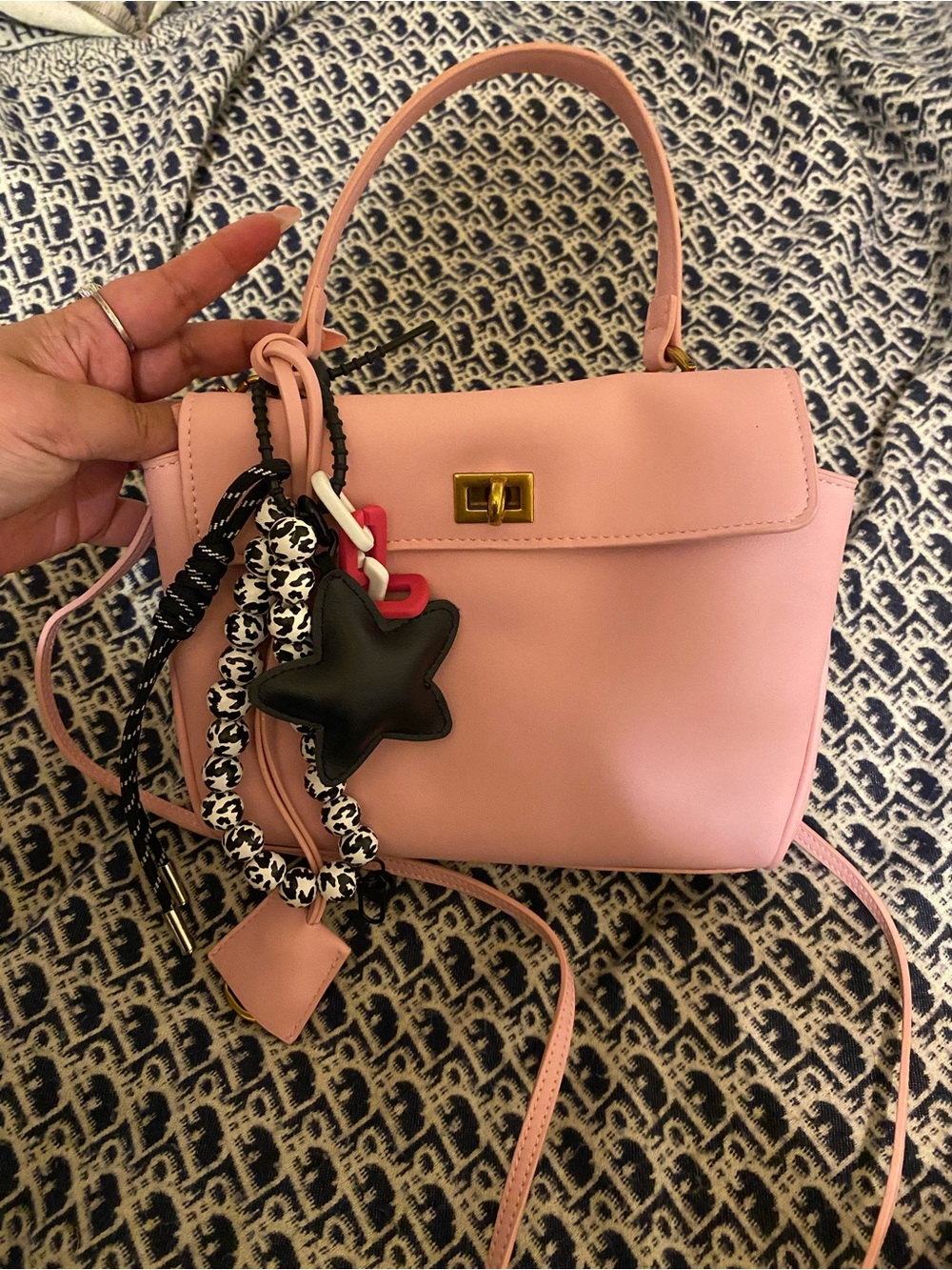 Pink Women's Top-Handle Satchel Bag